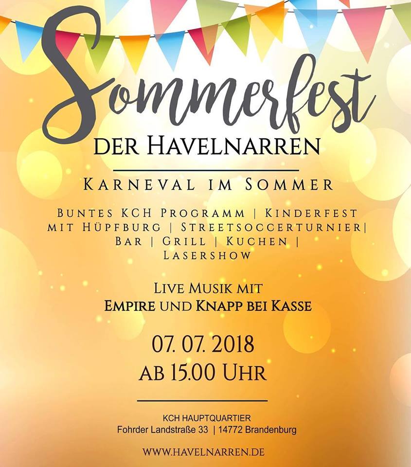 Sommerfest beim KCH 2018